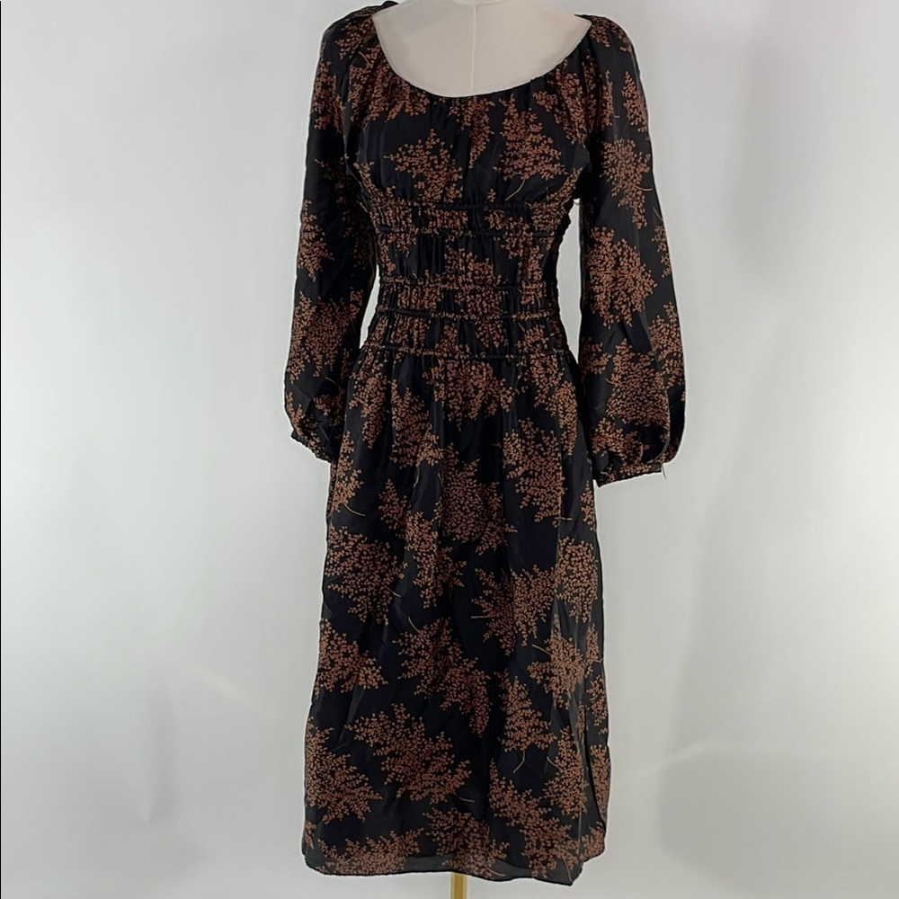 Rebecca Taylor Arden Blouson Sleeve Dress XS